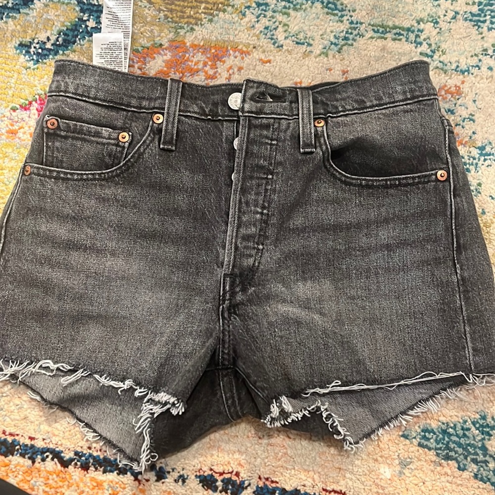 Levi’s 501 Black shorts, 26”waist